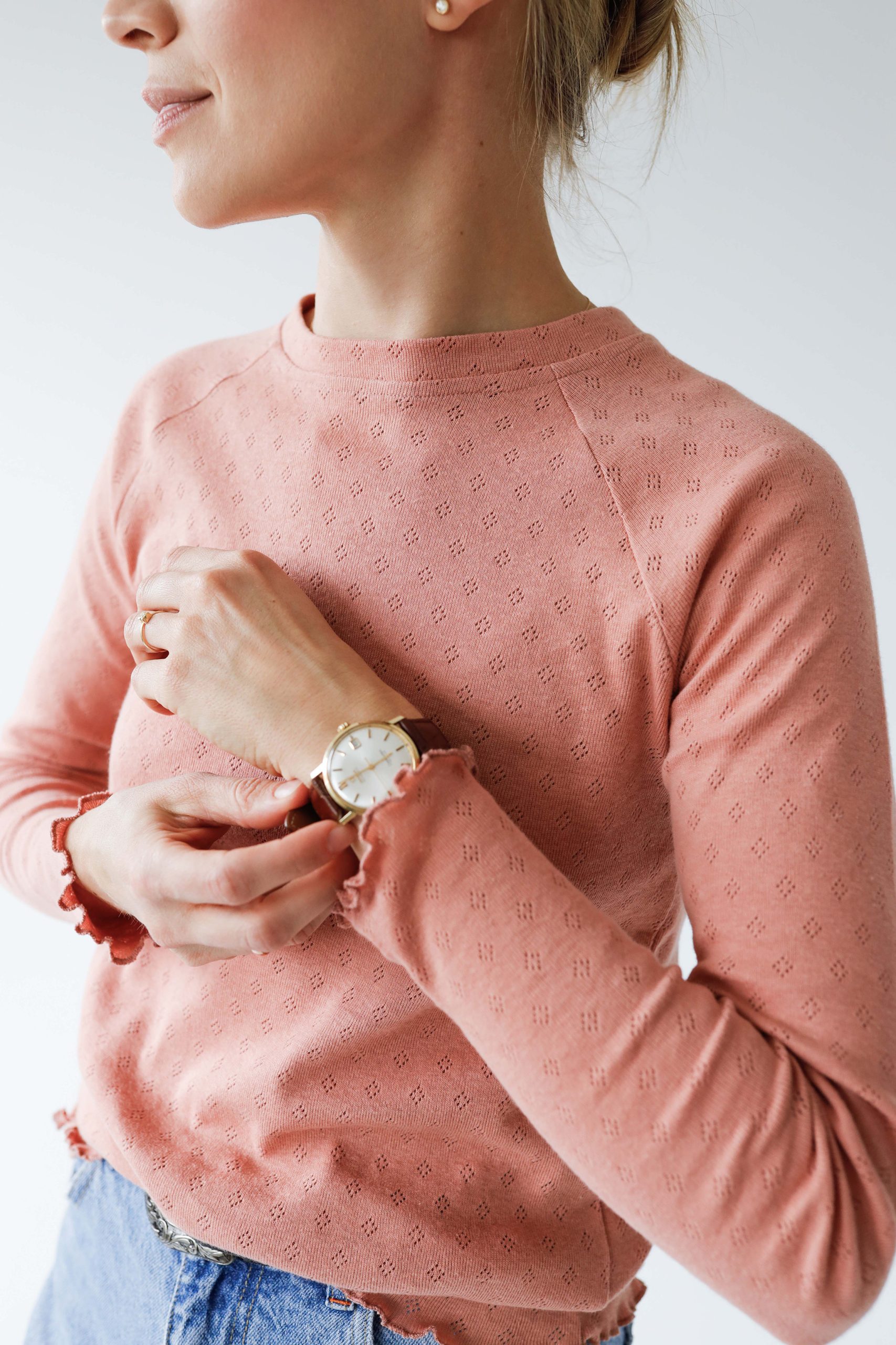 Longsleve Ażurowy Rozmiar L