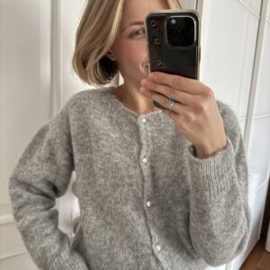 Baby Alpaca Kardigan Grey Melage