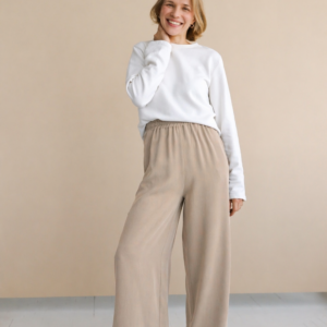 Spodnie Ava | Piaskowy Beż